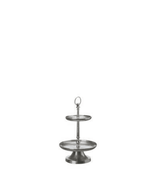 Tooja våningsfat Antik Silver 30x45cm