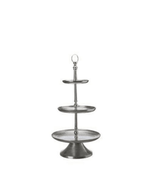 Tooja våningsfat Antik Silver 39x80cm