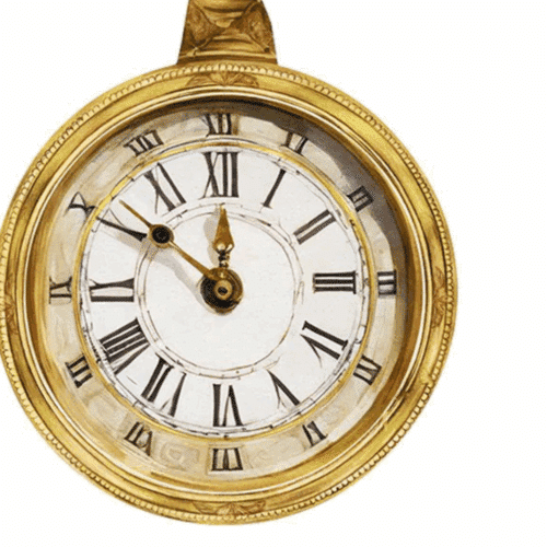 Nyårsservett i form av nedräkning, med siffror från 10 till 1 i guld, silver och svart på vit bakgrund – 33x33 cm.