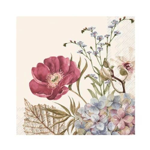 Servett Belles Fleurs Cream Lunch