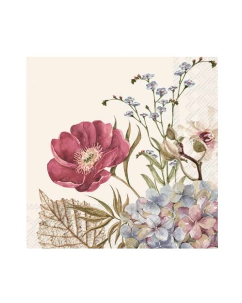 Servett Belles Fleurs Cream Lunch