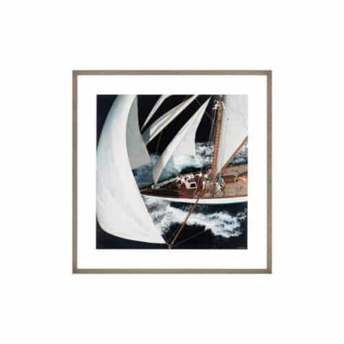 Tavla Classic Yacht med svart ram 80 x 80 cm
