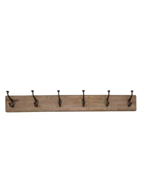 Klädhängare 6 krokar granträ 139 cm