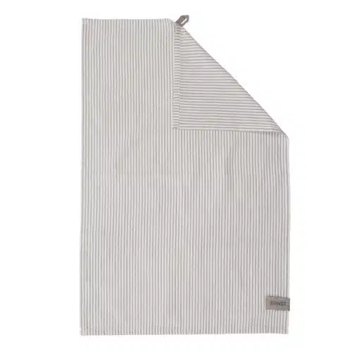 ERNST Kökshandduk 47x70cm beige/vit smal rand