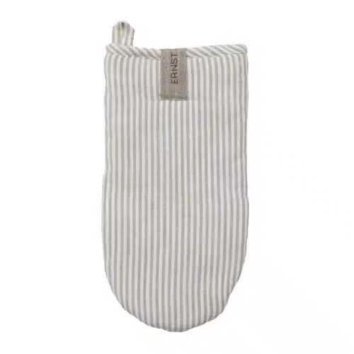 ERNST Grillvante randig beige/vit
