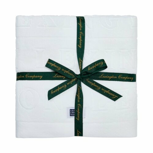 Lexington velourhandduksset vit