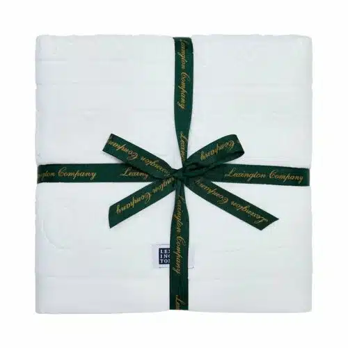 Lexington velourhandduksset vit