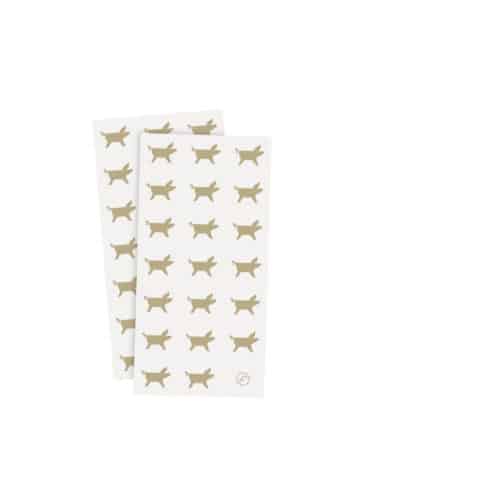 ERNST Servett 10x20 julgris vit/beige