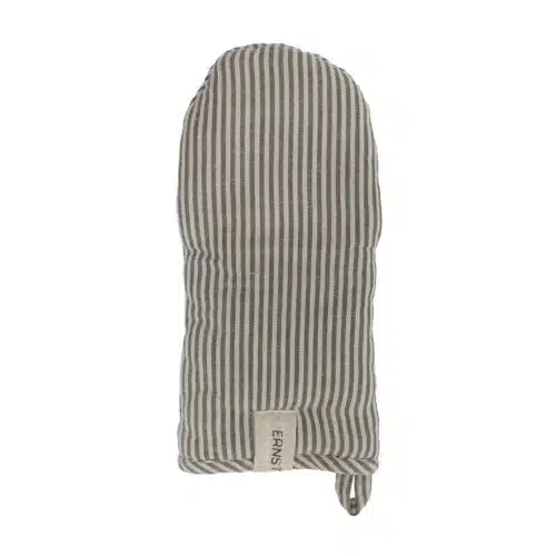 ERNST Grillvante randig grön/beige