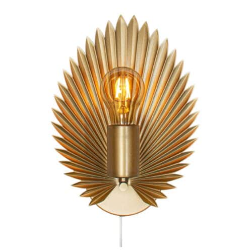 Vägglampa Aruba matt guld