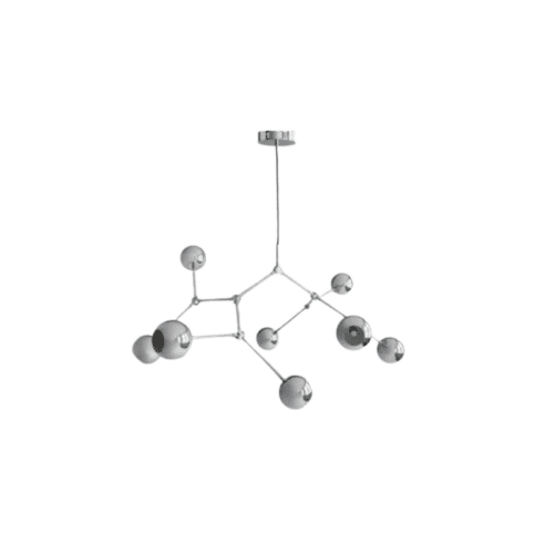 101 Copenhagen Taklampa Drop Chandelier Globe Chrome (5m)