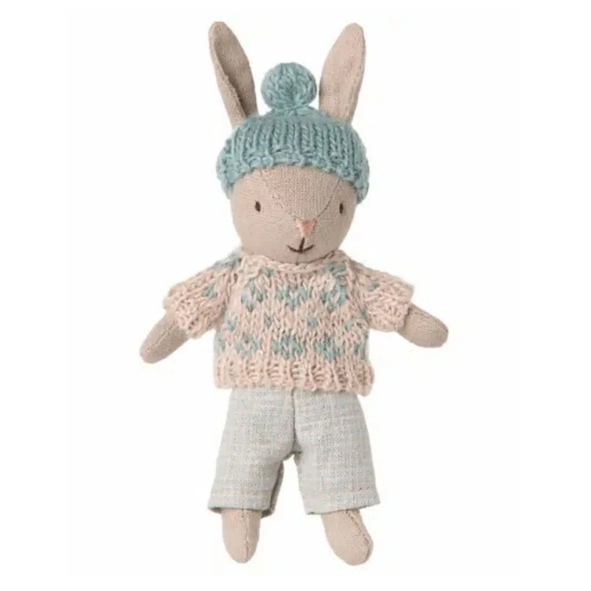 Maileg Vinterkanin, Micro – Sand/Mint