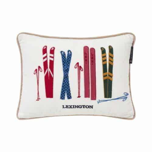 Lexington kudde med skidor och stavar 40x30 cm