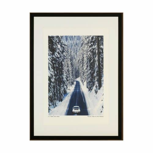 Tavla A l'ombre des cîmes med svart ram