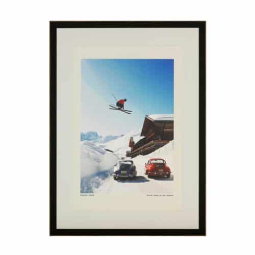 Tavla Figures Libres med svartbrun ram