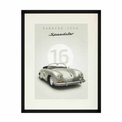 Tavla Classic Porsche med svart ram