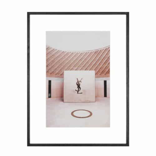 Tavla YSL med svart ram