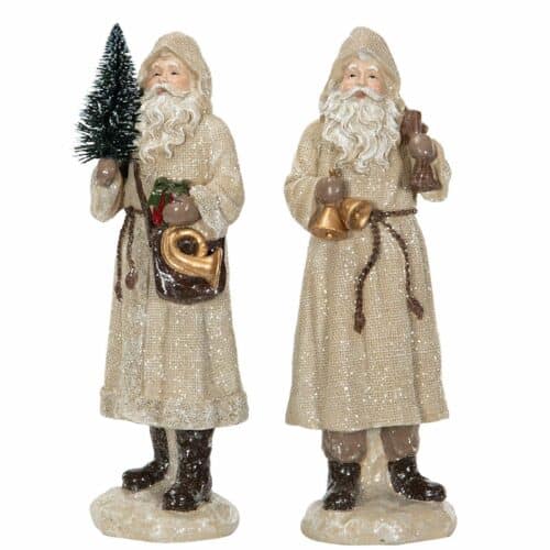 Tomte i jute med glitter