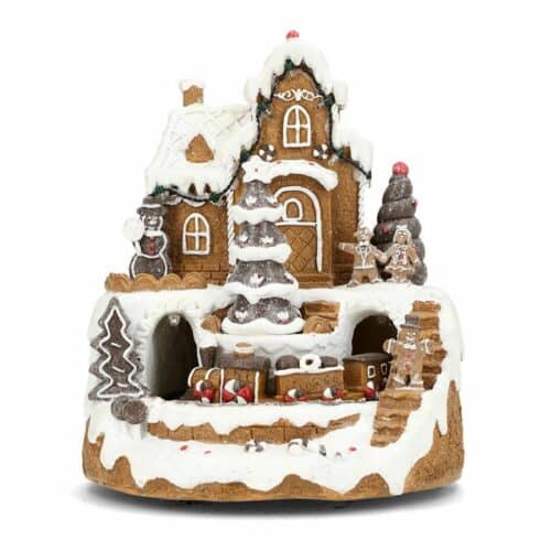 Pepparkaksby LED Lykta