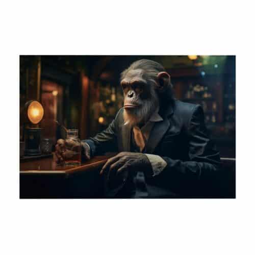 Tavla Earn Apa 120x80cm Glas