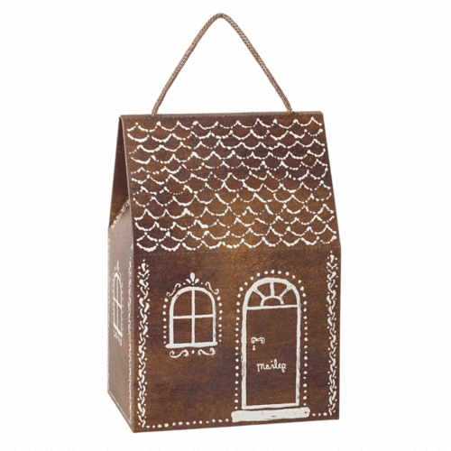 Maileg Pepparkakshus Presentpåse – Papperspåse i form av ett litet pepparkakshus