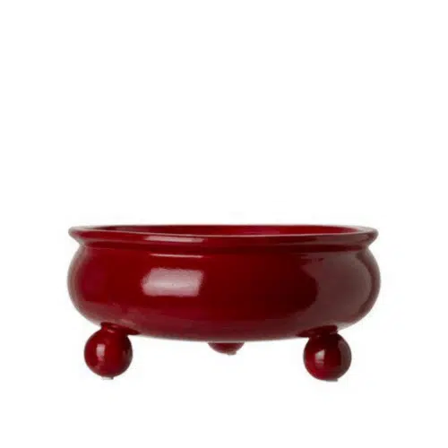 Anya Planteringskruka Röd Ø24,5 cm – Dolomit 27x12 cm