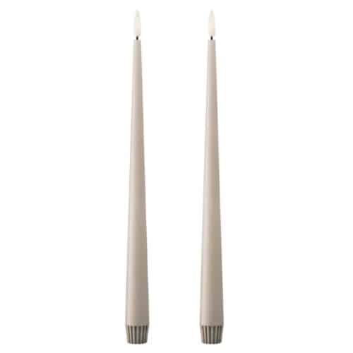 Ester & Erik Led Kronljus 30cm linen grey 2st