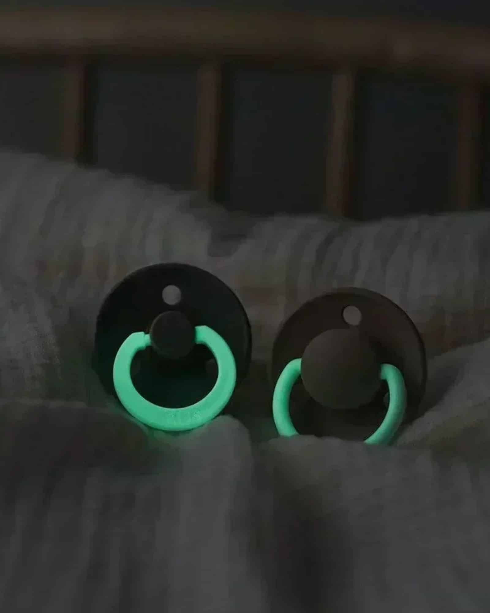 BIBS GLOW Nappar 2-pack Vanilla/Dark Oak