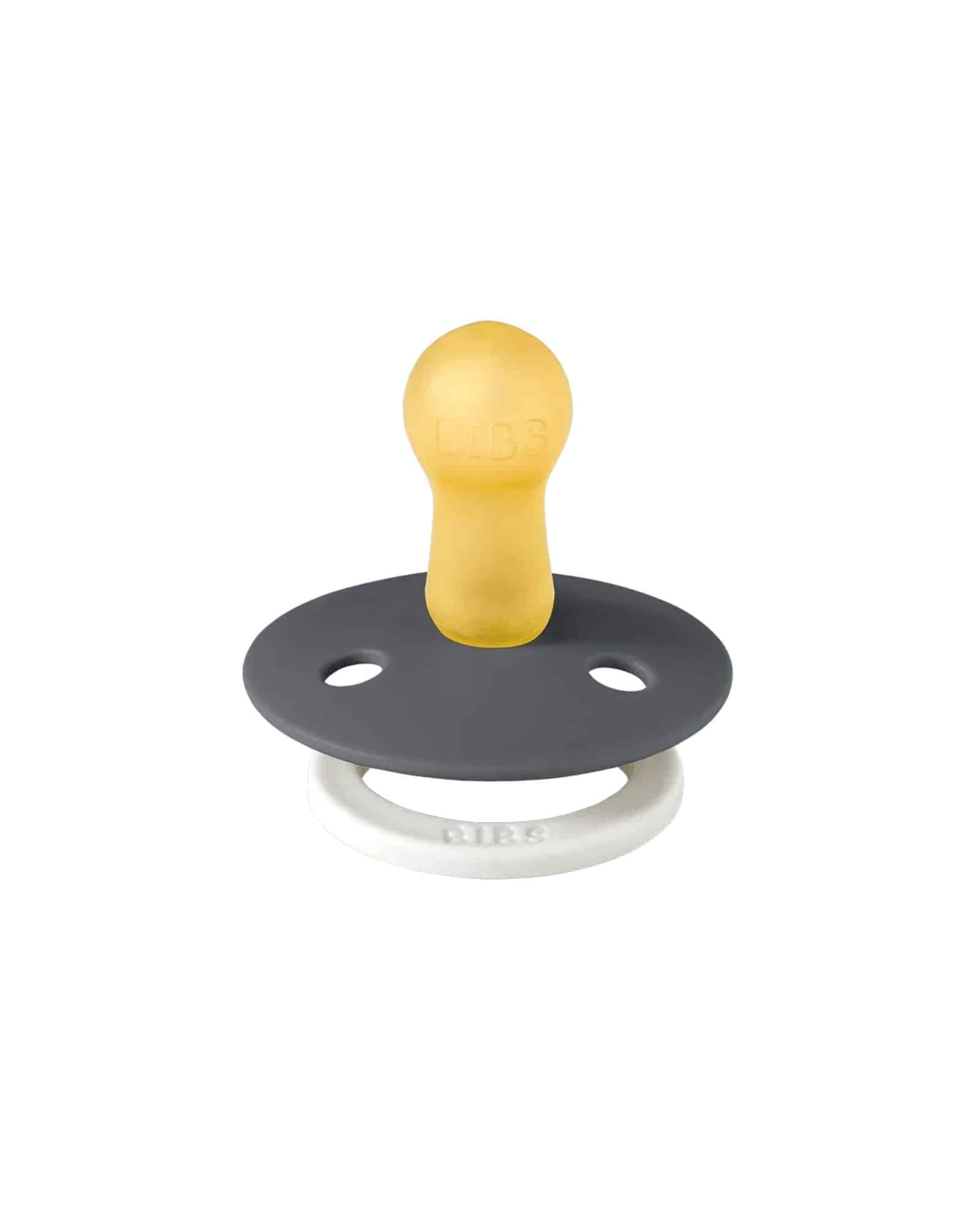 BIBS Colour GLOW Nappar 2-pack Iron/Baby Blue