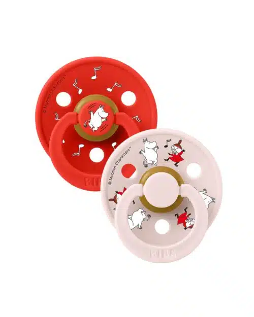 BIBS Moomin Nappar 2-pack Candy Apple mix storlek 2