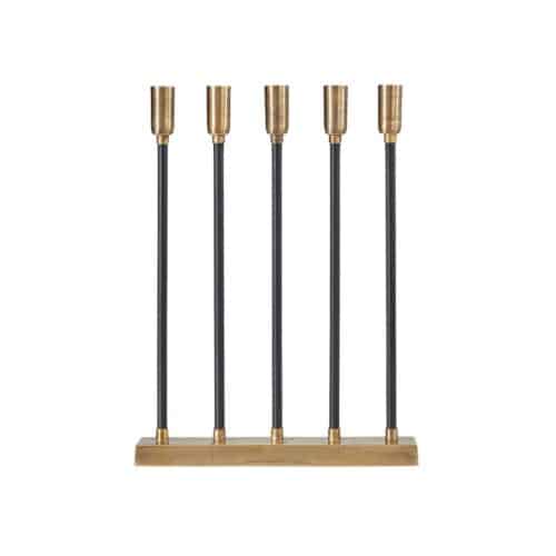 Ljusstake Raw Candle Rå mässing/svart