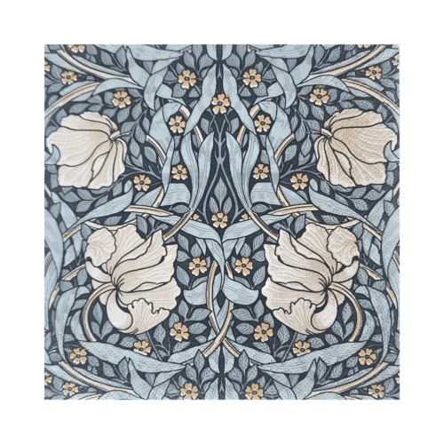 W. Morris Pimpernel Blue kaffekopp med klassiskt William Morris Pimpernel-mönster, elegant blå kopp för kaffe och te.