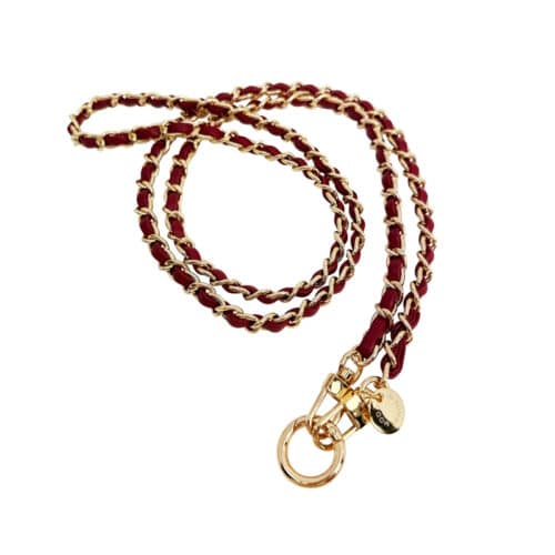 In sunny mood mobilhalsband röd guld