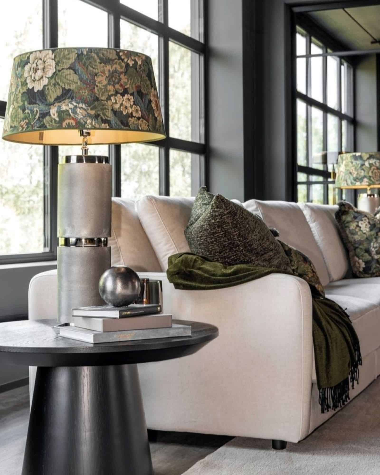 Artwood lampskärm L Ebonleaf flower green L - Bild 3