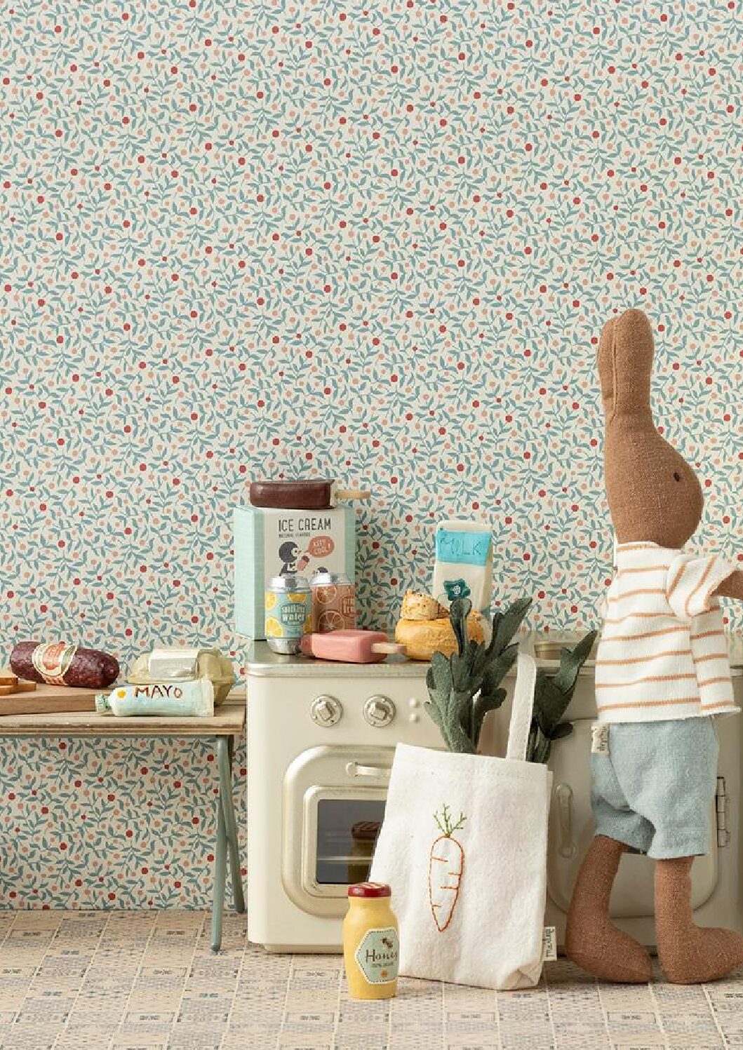 Maileg Miniatyrkök för Maileg-hus – med ugn och bakverk - Bild 5