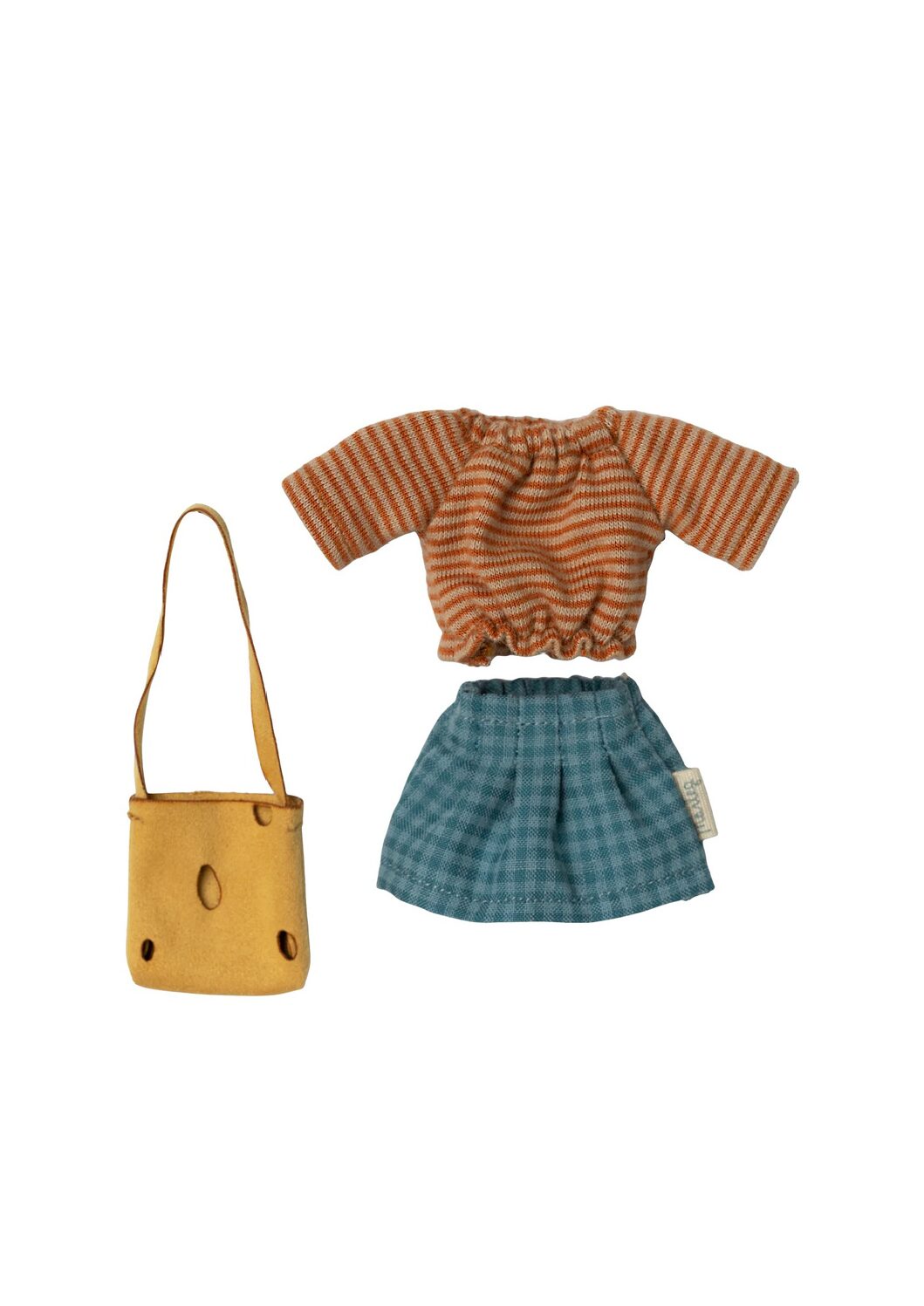 Maileg Klädset till Mus – Mamma/Pappa | Kjol, Blus & Ostväska