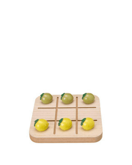 Tre i Rad Brädspel – 15x15 cm Natur