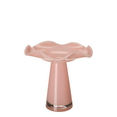 Barbro Vas – Glas Persikorosa 18x17 cm, Ø3 cm