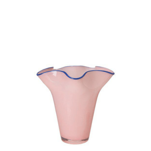Ebba Vas – Glas 16x18 cm Rosa/Blå, Ø14 cm