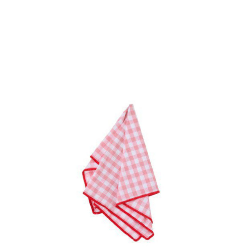 Servett Rutig – 100% Bomull 40x40 cm Rosa/Röd