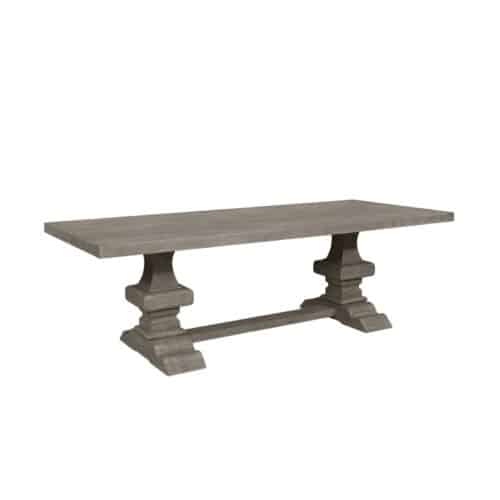 Artwood Paris Matbord 275–365 cm Massiv rustik ek i Pebbles Grey