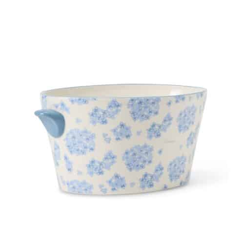 Lexington blommig stengodskruka med handtag