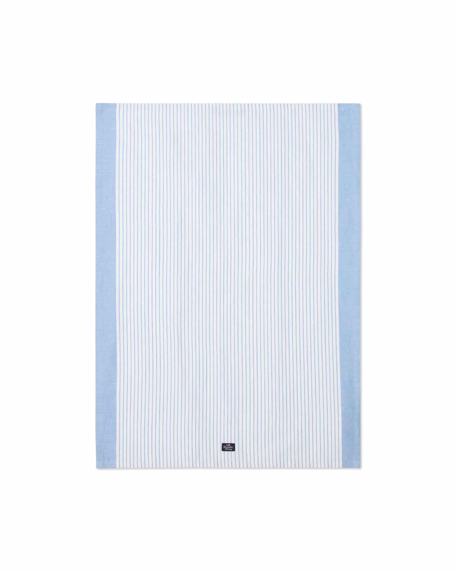 Lexington blårandig kökshandduk i linne/bomull