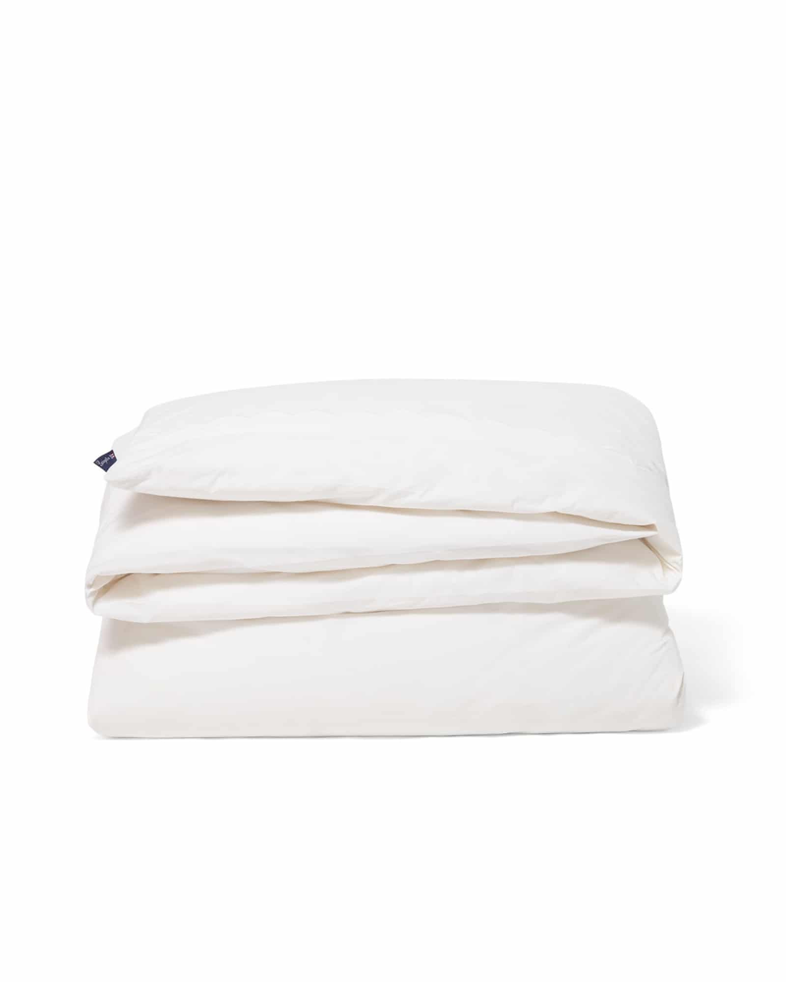 Lexington vitt bäddset i bomullspercal med vågkant