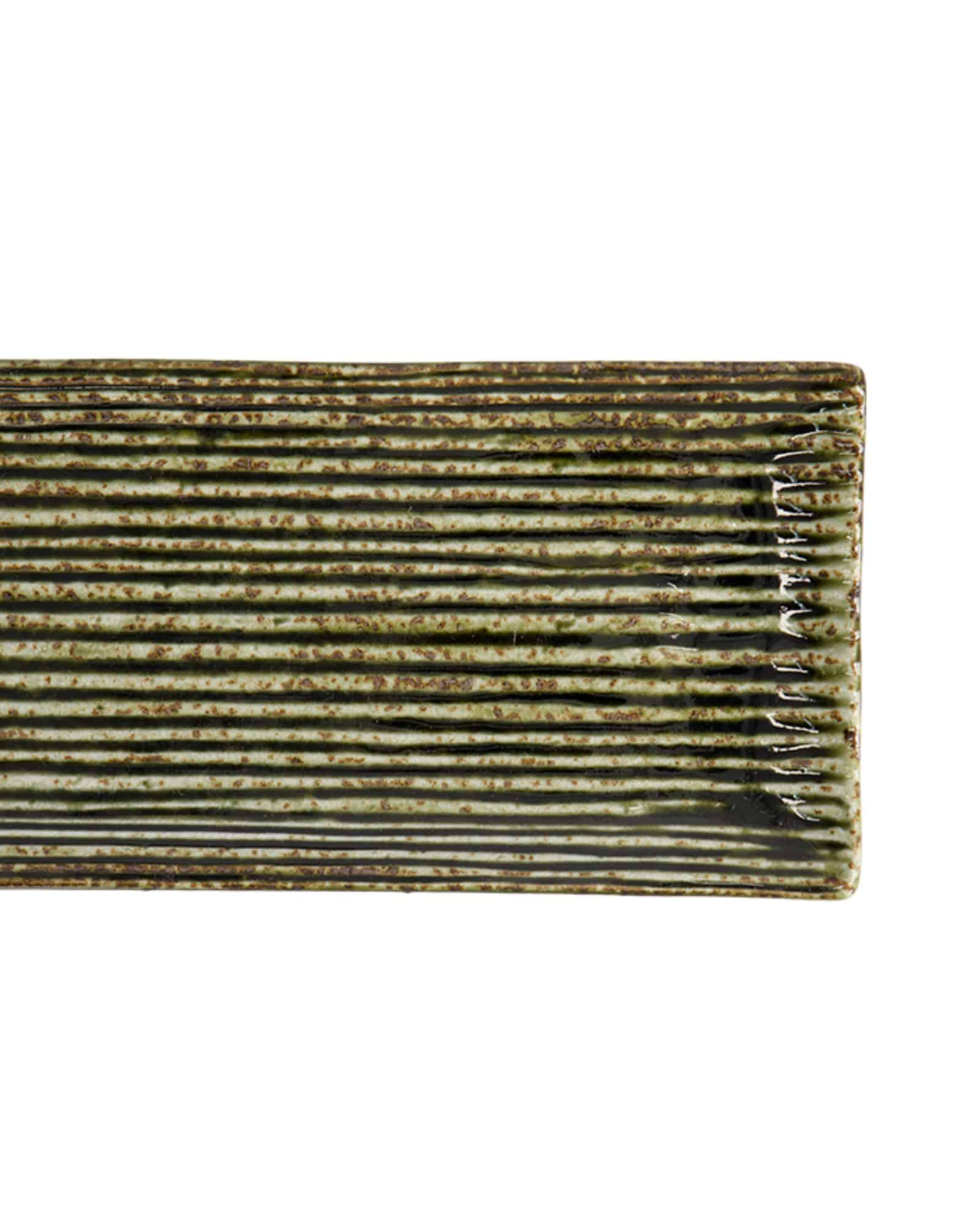 Tokyo Design studio Mino Craft rektangulärt fat grön