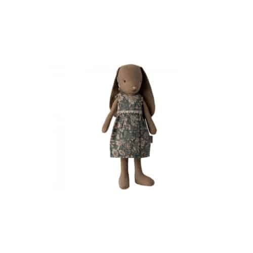 Maileg Bunny size 1 dusty brown dress