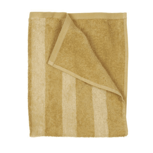 Frottéhandduk Randig Gul - Fondaco, 70x140