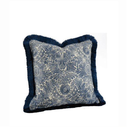 Artwood MEDINA FLOWER Kuddfodral – Indigo med Frans
