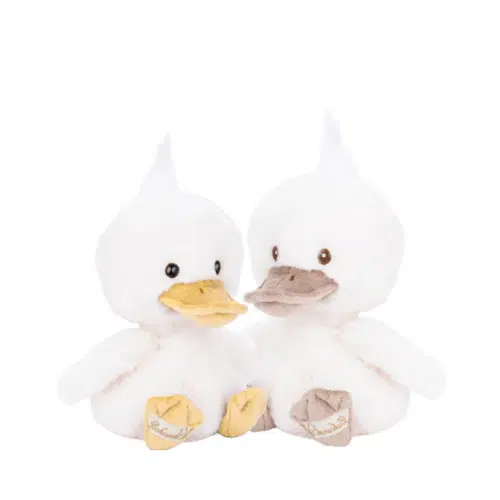 Bukowski Baby Quack 15 cm mjuk anka, finns med gul mun och fötter eller brun mun och fötter, säljs separat och väljs efter önskemål.