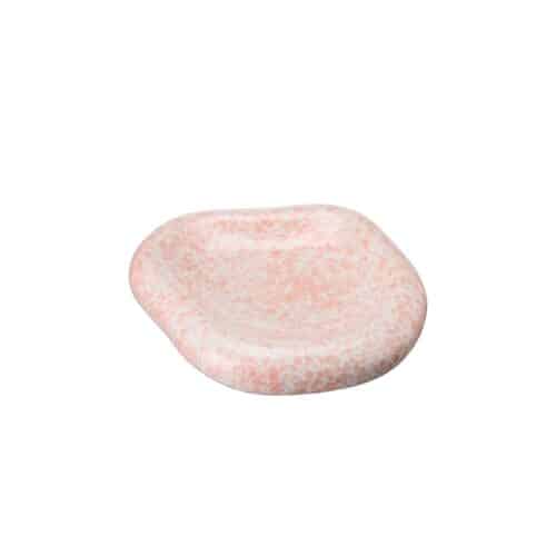Doris Fat – Stengods 37x34x7 cm i Vit/Rosa, Ø26 cm